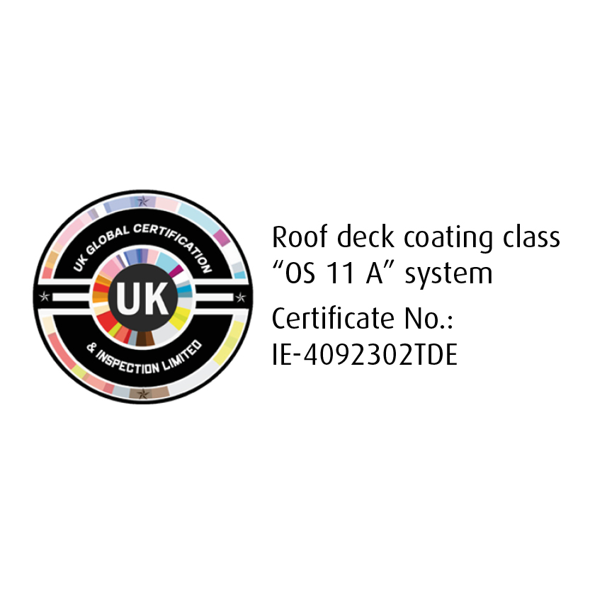 Roof deck coating class OS 10